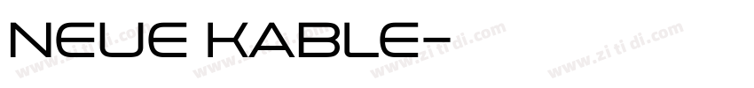 neue kable字体转换